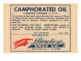 Camphorated Oil - Liniment Poster