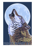 Prince Rupert, BC Canada - Wolf Howling Prints