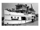 Seattle, Washington - SS Sightseer Ship Docked Art