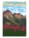 Steamboat Springs, CO - Mountain Scene Posters
