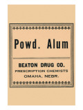 Powdered Alum Affiches