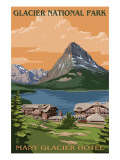 Many Glacier Hotel - Glacier National Park, Montana Posters
