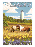 Ocracoke Lighthouse - Outer Banks, North Carolina Prints