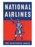 Nation Airlines - the Buccaneer Route Prints