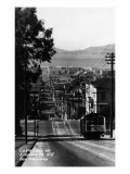 San Francisco, California - Cable Cars on Fillmore Street Hill Posters