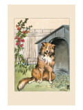 Old Prince And His Dog House Poster av Frances Beem Old Prince And His Dog House Poster av Frances Beem