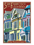San Francisco, California - Painted Ladies Art
