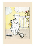 Punky Dunk And a Saucer of Milk Plakater av Frances Beem Punky Dunk And a Saucer of Milk Plakater av Frances Beem