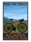 Acadia National Park, Maine - Bicycle Scene Posters