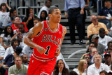 Chicago Bulls v Atlanta Hawks - Game Six, Atlanta, GA - MAY 12: Derrick Rose Photographic Print by Kevin Cox