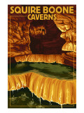 Squire Boone Caverns, Indiana - Rimstone Dams Prints