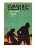 "Remember Belgium: Buy Bonds, Fourth Liberty Loan", 1918 Giclee Print by Ellsworth Young
