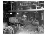 Seattle Brewing & Malting Co., Pitching Machine, 1914 Giclee Print by Asahel Curtis
