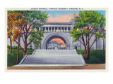 Syracuse, New York - Syracuse University; Stadium Entrance View Posters