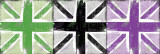 Union Jack Three Square II Posters by Louise Carey