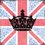 Union Jack Crown Affiches par Louise Carey