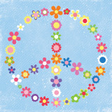 Peace Flowers I Affiches par Louise Carey