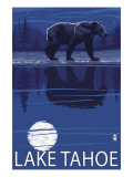 Bear at Night - Lake Tahoe, California Prints
