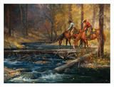 Cold Water and Falling Leaves Affiches par Jack Sorenson