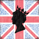 Union Jack Queen Posters by Louise Carey