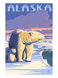 Alaska - Polar Bear at Sunrise Art