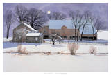 Moon Over Hillendale Posters by Peter Sculthorpe