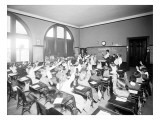 Rainier School - Reciting, 1905 Giclee Print by Asahel Curtis