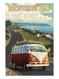 Monterey, California - VW Van Posters