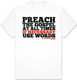 White If Necessary T-shirts