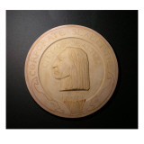 Plaster Cast Medallion Study For the Corporate Seal of Seattle, 1869 Giclee Print by James Wehn