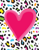 Leopard Heart Posters par Louise Carey