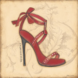 Fashionista Red Heel Affiche par Stephanie Marrott