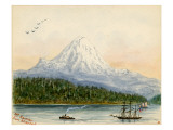 Mt. Rainier From Seattle Giclee Print by Alfred Downing