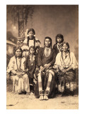 Chief Joseph and Family Members, Circa 1877 Giclee Print by F.M. Sargent