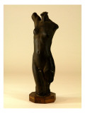 Study of Nude Female Torso is Made of Plaster and Painted to Appear Patinated Giclee Print by James Wehn