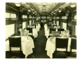 Dining Car, 1925 Giclee Print by Asahel Curtis