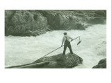Spearing Fish, Circa 1940 Giclee Print