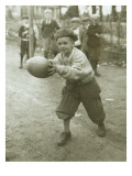 Boy with Football, Early 1900s Giclée-Druck von Marvin Boland