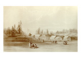 Fort Vancouver, 1845 Giclee Print by Henry Warre