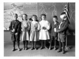 John B. Allen School Children, 1909 Giclee Print by Asahel Curtis