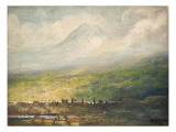 Mount Tacoma, Noon Giclee Print by Thomas Gibbs Moses