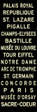 Paris Sign Reproducción en lienzo de la lámina