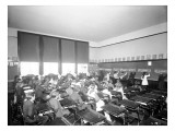 University Class at Board with Music Studies, 1905 Giclee Print by Asahel Curtis