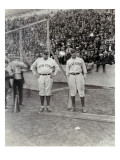Babe Ruth and Bob Museul, October 18, 1924 Giclee Print by Marvin Boland