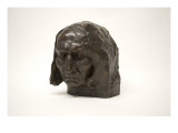 Bust is Made of Bronze and Depicts the Head of a Native American Man Giclee Print by James Wehn