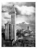 Seattle, WA Reproduction procédé giclée par Asahel Curtis