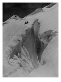 Crevasse on Mount Baker, Circa 1907 Giclee Print by Asahel Curtis