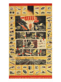 "How Steel is Made", Circa 1943 Giclée-Druck