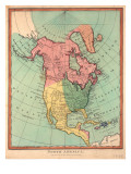 North America, 1790 Giclee Print by J. Wilkes