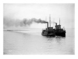 Tugs R.P. Elmore and Irene Underway, Circa 1912 Giclee Print by Asahel Curtis
